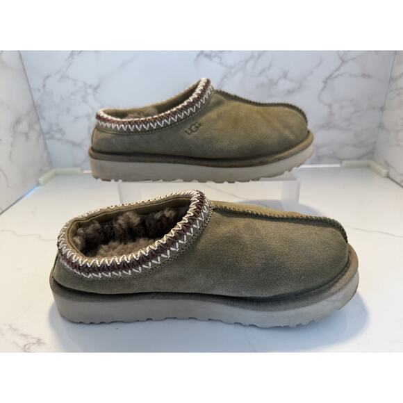 UGG Men's/ Unisex Tasman II Slippers, Moss Green, Size 7 PRE-OWNED - Picture 2 of 7